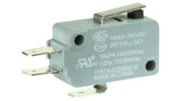 V15T16-EZ200A01-K, Basic / Snap Action Switches V BASIC SW, Honeywell