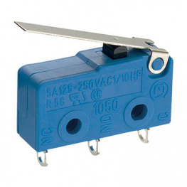 1050.5202, Микропереключатель SNAP ACTION; с рычагом; SPDT; 5A/250ВAC; 0,5Н, Marquardt