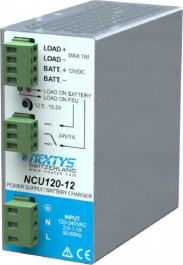 NCU120-12, Integrated DIN Rail Switching, 120W\In: 120-240Vac, Out: 12-15Vdc/7A, NEXTYS
