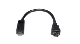 UUSBMUSBMF6, USB Cable USB Mini-B 5-Pin Plug - USB Micro-B Socket 152mm USB 2.0 Black, StarTech.com