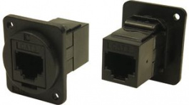 CP30223X, Соединитель; FT; Кат: 3; Конфиг.выводов: 6p4c; 19x24мм; Цвет: черный, Cliff