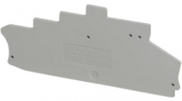 3012311, D-PT 2,5-4L/2P End plate, Grey, Phoenix Contact