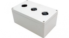 1554PB3, Watertight Pushbutton Enclosure, 30.75 mm, Polycarbonate, Hammond
