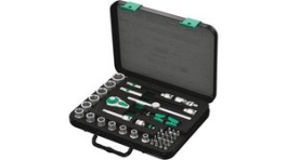 05003596001, Zyklop Speed Ratchet Set, Imperial, 38 Pieces, 3/8", Wera Tools
