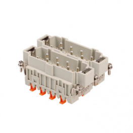 CMSHM 06 N, male insert, 12 poles + PE (2 inserts), ILME