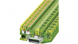 3209688, PT 2,5-QUATTRO/2P-PE terminal block, 0.14...2.5 mm2 250 vac/vdc green-yellow, Phoenix Contact