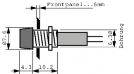 L1041.00-NAA, Indicator lamp red, Arcolectric
