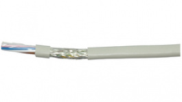 LI-YCY 8X0.14 MM2 [100 м], Control cable 8 x 0.14 mm shielded Bare copper stranded wire grey, Cabloswiss