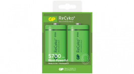 GP Recyko 570DHCB-EC2 / R20 / D [2 шт], NiMH Rechargeable Battery D 1.2 V 5.7 Ah, GP Batteries