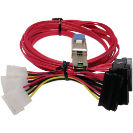 AA-80885-1, Mini SAS - 4x SAS cable external 1 m, Maxxtro