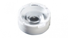 CA12428 TINA3-WWW, Lens Assembly, Clear / White, 16.1 x 6.9mm, Round, 70°, LEDIL