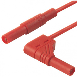 MLS WG 25/2.5 ROT / RED, Safety test lead diam. 4 mm red 25 cm CAT III, SKS Kontakttechnik