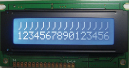 DEM 16215 SBH-PW-N, Dot matrix LCD display 9.55 mm 2 x 16, Display Elektronik