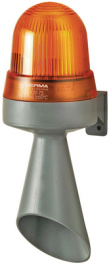 42532075, Сигнализатор: светозвуковой; 24ВDC; Цвет: оранжевый; IP65, WERMA Signaltechnik