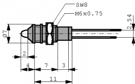 WU-A-RY-3-2, Indicator LED red/yellow 3 mm, Vossloh