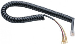 129-1-1, Telephone cable 1.8 m Black, MSL