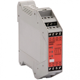 G9SB-200-B AC/DC24, Модуль: реле безопасности; 24ВDC; 24ВAC; Входы:1; Монтаж: DIN, Omron