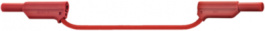 XVS-4075 050CM GREY, Safety test lead diam. 4 mm grey 50 cm CAT II CAT III, Staubli (former Multi-Contact )