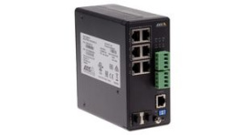 01633-001, 4-Port Industrial Network Switch, 1Gbps, Managed, Suitable for M1135-E/P1377/M20, AXIS