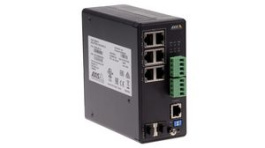 01633-001, 4-Port Industrial Network Switch, 1Gbps, Managed, Suitable for M1135-E/P1377/M2025-LE/M3067-P/P3925-LRE/P1265, AXIS