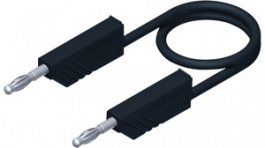 MLN SIL 25/1 black, Test lead diam. 4 mm Black 25 cm 1 mm2 CAT I, SKS Kontakttechnik