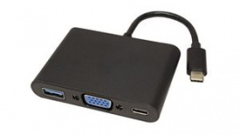 12.99.3201, Adapter, USB-C Plug - USB-C Socket/USB-A Socket/VGA 15-pin Socket, Value
