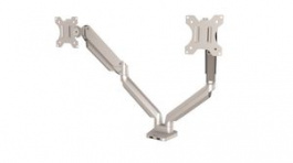 8056501, Adjustable Dual Monitor Arm with 2x USB-A 3.0, 75x75/100x100, 16kg, Fellowes