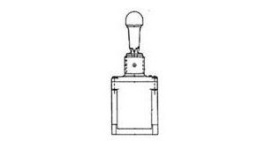 102TL1-10P, Toggle Switch, SPDT, Latched, 20A, 28VDC, Honeywell