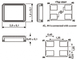 KX-5T SMD CRYSTAL 26,0 MHZ, Quartz SMD 26.0 MHz, GEYER