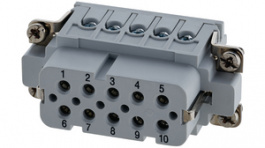 C146 10B010 002 4, Socket insert, 10-pin, C 146 A, Amphenol