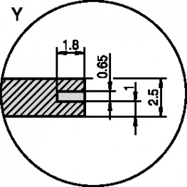 20846-430, Front panel 3 HE 8 TE, Schroff