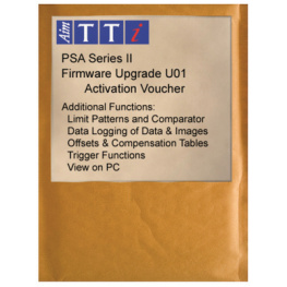 PSA U01, PSA Series II Features upgrade, TTi (Thurlby Thandar Instruments)