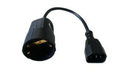 SCHUKO-CEEADAPT, Power Cable Adapter Type F (CEE 7/4) IEC 60320 C14 150mm, Eaton