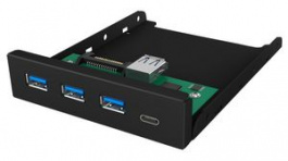 IB-HUB1418-I3, Front Panel with USB 3.0 Type-A and Type-C Hub 4x USB 3.0, ICY BOX