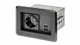 KITBZPOWEU, Power Outlet Module with 2x USB-A 2.0 for Conference Table Connectivity Box, StarTech.com