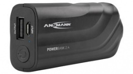 1700-0086, Powerbank 2.4 2.2Ah 1A USB-A Socket Black, Ansmann