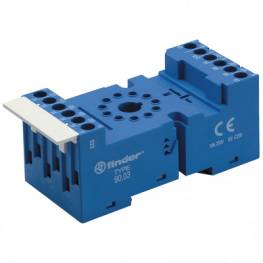 90.02SMA, Панелька; PIN:8; 10А; 250ВAC; Монтаж: DIN, на панель; Серия:60.12, FINDER