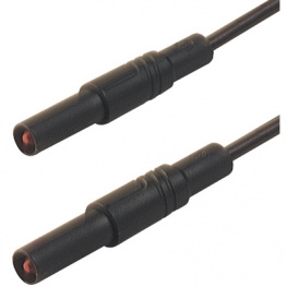 MLS GG 50/2.5 SCHWARZ / BLACK, Safety test lead diam. 4 mm black 50 cm CAT III, SKS Kontakttechnik