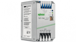 787-740, Блок питания: импульсный; 240Вт; 24ВDC; 12,5А; Uпит: 400?500ВAC, Wago