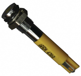 Q6F1CXXY12E, LED Indicator yellow 12 VDC, APEM
