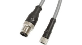 DR03GR100 SL357, Соединительный кабель; M12,M8; PIN: 3; 3м; вилка; 63ВAC; 2,7А; IP67, Alpha Wire