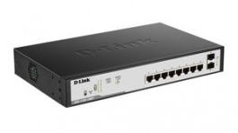 DGS-1100-10MP, PoE Switch, Managed, 1Gbps, 130W, RJ45 Ports 8, PoE Ports 8, D-Link