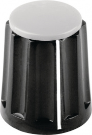 330.31, Пластмассовая поворотная ручка с линией черный 11.8 mm, Mentor