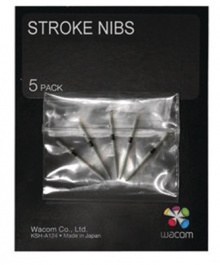 ACK-20002, Brush pen nibs for Intuos 4/5 (5 pieces), Wacom