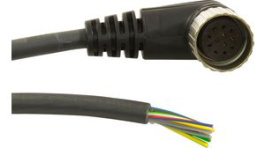 EW1200126 BK359, Соединительный кабель; M23; PIN: 12; угловой; 10м; вилка; 250ВAC, Alpha Wire