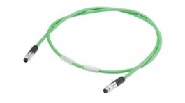 6ES7194-2LH20-0AA0, Bus Cable, 2x M8 Plugs, 4-Pin, for ET 200 AL, 2m, Siemens