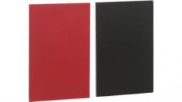 ZBY5101, Blank Legend Plate Red / Black, SCHNEIDER ELECTRIC