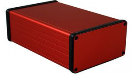 1455N1601RD, Extruded Enclosure, Red, 103 x 160 x 53 mm, Aluminium, 1455, Hammond
