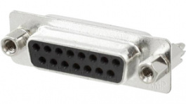 3-1634223-2, Гнездо; D-Sub; HD 20; PIN:15; "мама"; прямой; THT; UNC4-40; позолота, TE Connectivity