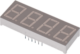 ELF512SURWA/S530-A3, 7-segment LED-display red 14.22 mm THT, Everlight